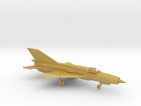 1:222 Scale MiG-21bis Fishbed (Clean, Stored) in Tan Fine Detail Plastic
