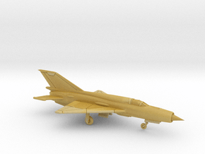1:222 Scale MiG-21bis Fishbed (Clean, Deployed) in Tan Fine Detail Plastic
