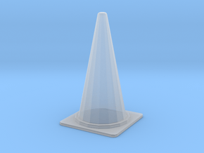 1/24 Large Traffic Cone (70 cm Type) in Clear Ultra Fine Detail Plastic