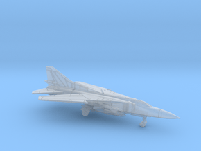 1:222 Scale MiG-23M Flogger (Loaded, Deployed)i in Clear Ultra Fine Detail Plastic