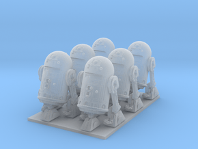 1/72 Spaceship Diorama Robots in Clear Ultra Fine Detail Plastic