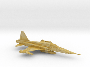 1:144 Scale F-5E Tiger II (Loaded, Gear Up) in Tan Fine Detail Plastic