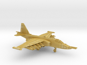 1:222 Scale Su-25 Frogfoot (Loaded, Deployed) in Tan Fine Detail Plastic
