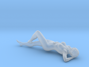 1/24 Lady Relaxing at Beach in Clear Ultra Fine Detail Plastic