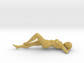 1/48 Relaxing Lady at Beach in Tan Fine Detail Plastic