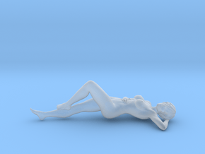 1/35 Relaxing Lady for Beach Diorama in Clear Ultra Fine Detail Plastic