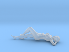 1/72 Relaxing Lady [18+] in Clear Ultra Fine Detail Plastic