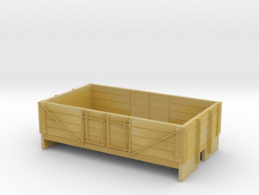 OO9 4 plank open wagon  in Tan Fine Detail Plastic
