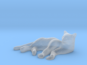1/24 Sleeping Cat in Clear Ultra Fine Detail Plastic