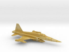 1:100 Scale F-5E Tiger II (Loaded, Gear Up) in Tan Fine Detail Plastic