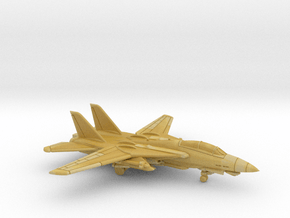 1:250 Scale F-14D Super Tomcat (Loaded, Wings Out) in Tan Fine Detail Plastic