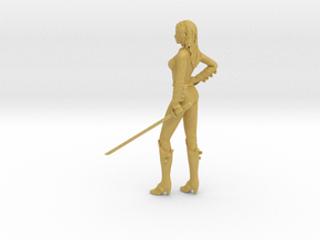 1/24 Sword/Katana Lady in Tan Fine Detail Plastic