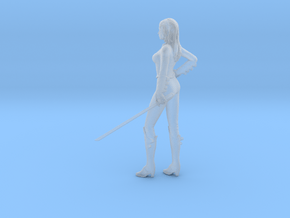 1/24 Sword/Katana Lady in Clear Ultra Fine Detail Plastic