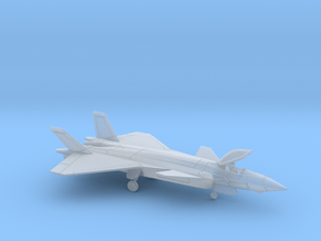 1:222 Scale J-20A Mighty Dragon (Clean, Stored) in Clear Ultra Fine Detail Plastic
