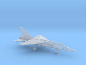 1:222 Scale Mirage F1C (Clean, Deployed) in Clear Ultra Fine Detail Plastic