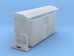 HOn30 Small baggage car in Clear Ultra Fine Detail Plastic