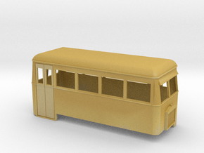 O9/On18 rail bus double end in Tan Fine Detail Plastic