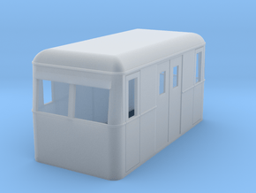 O9/On18 rail bus freight double end in Clear Ultra Fine Detail Plastic