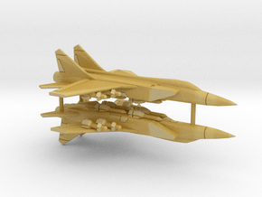 1:500 Scale MiG-31BSM Foxhound (Loaded, Gear Up) in Tan Fine Detail Plastic