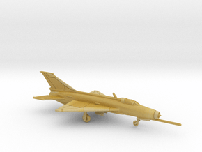 1:222 Scale MiG-21F-13 Fishbed (Clean, Deployed) in Tan Fine Detail Plastic