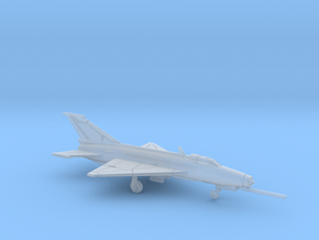 1:222 Scale MiG-21F-13 Fishbed (Clean, Deployed) in Clear Ultra Fine Detail Plastic