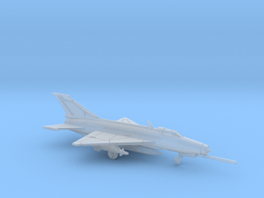 1:222 Scale MiG-21F-13 Fishbed (Loaded, Deployed) in Clear Ultra Fine Detail Plastic