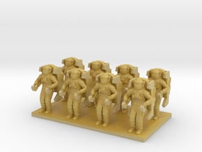 1/144 Space Shuttle Operating Astronauts X8 in Tan Fine Detail Plastic