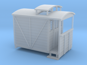 OO9 brake van with birdcage (large) in Clear Ultra Fine Detail Plastic