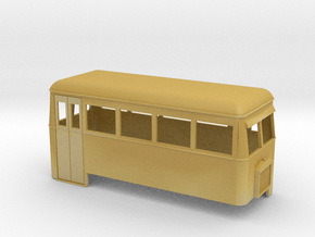 1:32/1:35 railbus 4w double end  in Tan Fine Detail Plastic