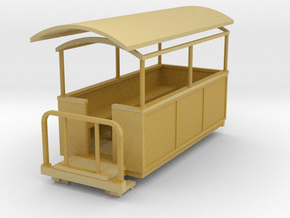 009 Small semi-open coach in Tan Fine Detail Plastic
