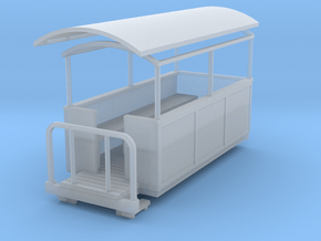 009 Small semi-open coach in Clear Ultra Fine Detail Plastic