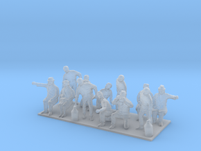 1/64 Diorama Figure Set Z in Clear Ultra Fine Detail Plastic