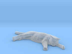 1/24 G Scale Sleepy Cat in Clear Ultra Fine Detail Plastic