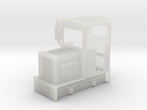 35:1 scale diesel Loco  in Clear Ultra Fine Detail Plastic