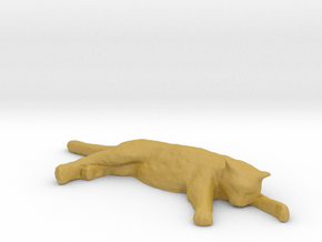 1/18 Sleeping Cat for Auto Diorama in Tan Fine Detail Plastic
