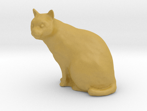 1/24 G Scale Cat Sitting in Tan Fine Detail Plastic