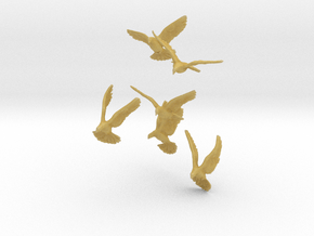 1/24 (G Scale) Doves X6 for Diorama in Tan Fine Detail Plastic