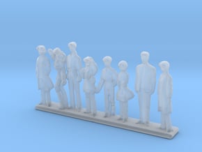 1/200 Custom Diorama Figures Set in Clear Ultra Fine Detail Plastic