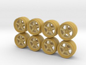 Ruf 8-6 Hot Wheels Rims in Tan Fine Detail Plastic
