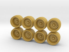 Bridgestone Modular Offroad Hot Wheels Rims in Tan Fine Detail Plastic