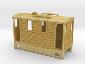009 cheap and easy wood tram loco  in Tan Fine Detail Plastic
