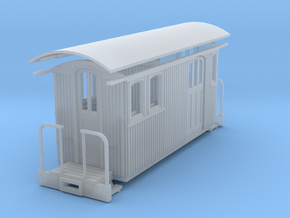 Sn2 Short round roof combine in Clear Ultra Fine Detail Plastic