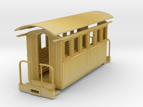 Sn2 short round roof coach in Tan Fine Detail Plastic