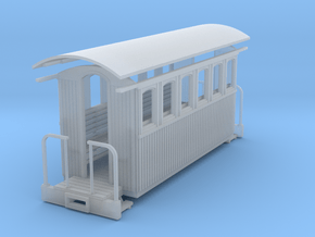 Sn2 short round roof coach in Clear Ultra Fine Detail Plastic
