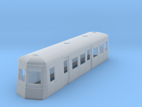 009 streamlined railcar  in Clear Ultra Fine Detail Plastic