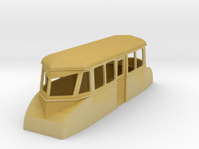 009 4w "flying banana" railcar in Tan Fine Detail Plastic