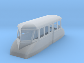 009 4w "flying banana" railcar in Clear Ultra Fine Detail Plastic