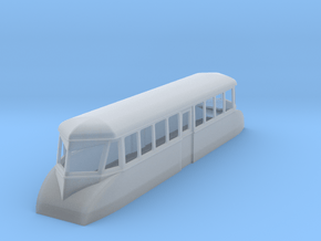 009 bogie "Flying Banana" railcar  in Clear Ultra Fine Detail Plastic