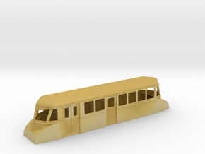 009 bogie "Flying Banana" railcar with luggage com in Tan Fine Detail Plastic