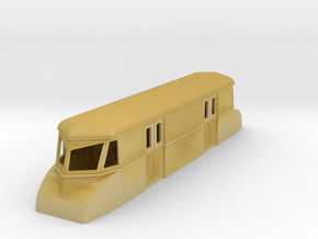 009 bogie "Flying Banana" railcar parcel car in Tan Fine Detail Plastic